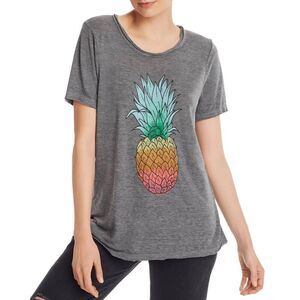 Chaser Pineapple Grey Graphic Tee Shirt - Small